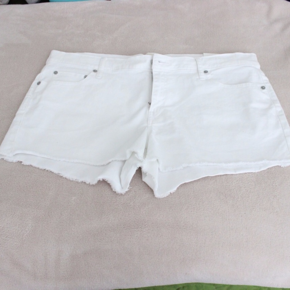 Gap White Jean Shorts